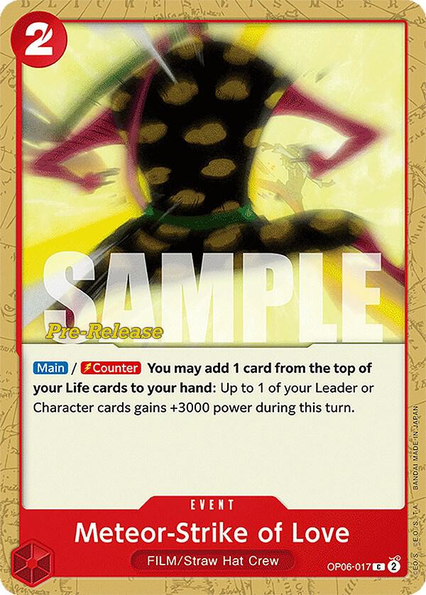 Meteor Strike of Love OP06-017 card