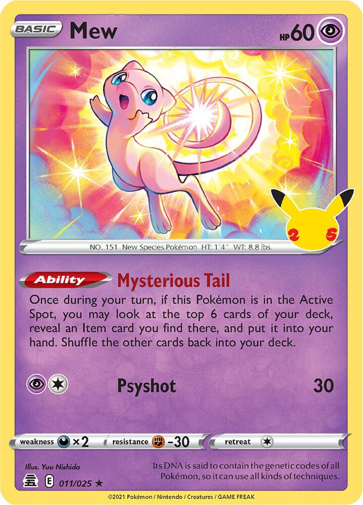 Mew 11/25 card