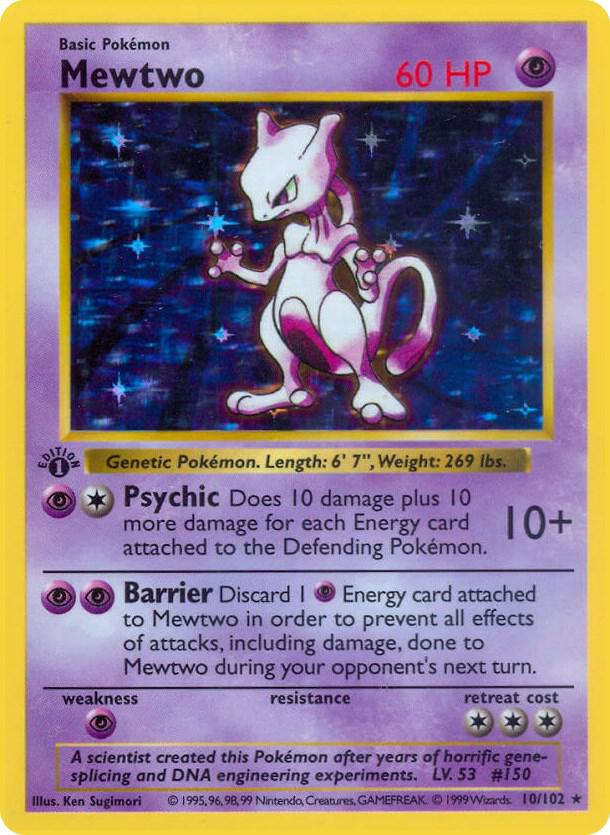 Mewtwo 10/102 card