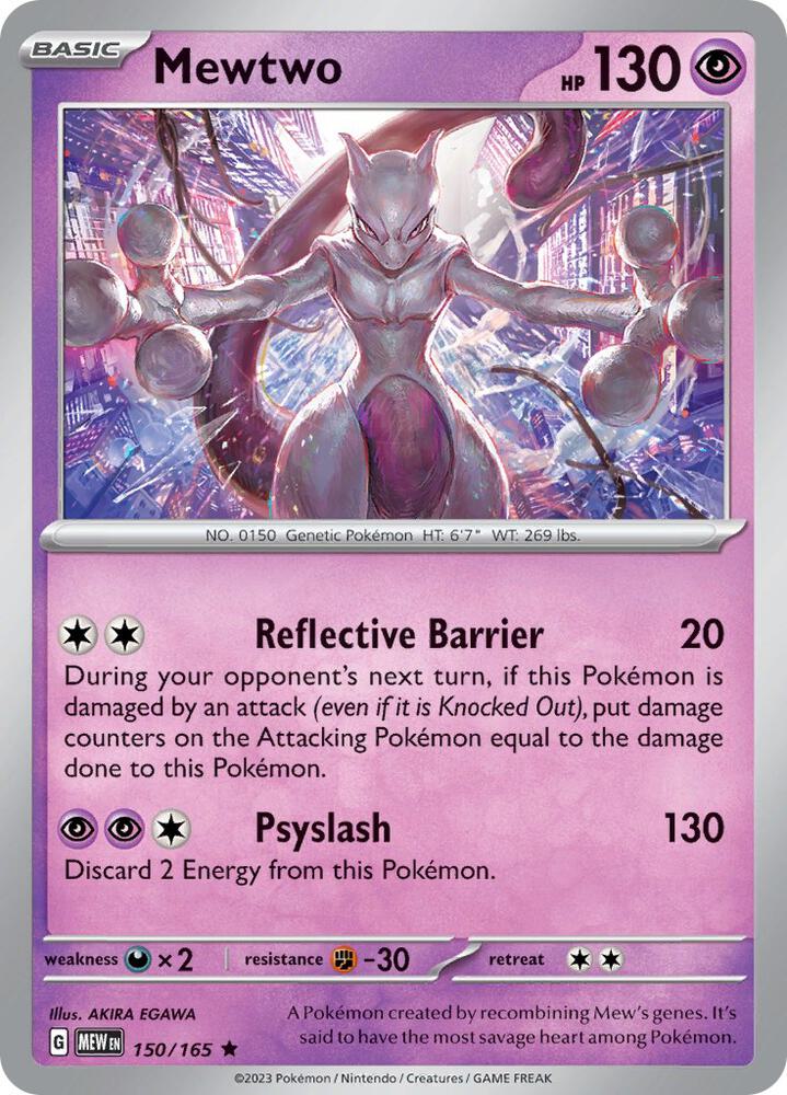 Mewtwo 150/165 card