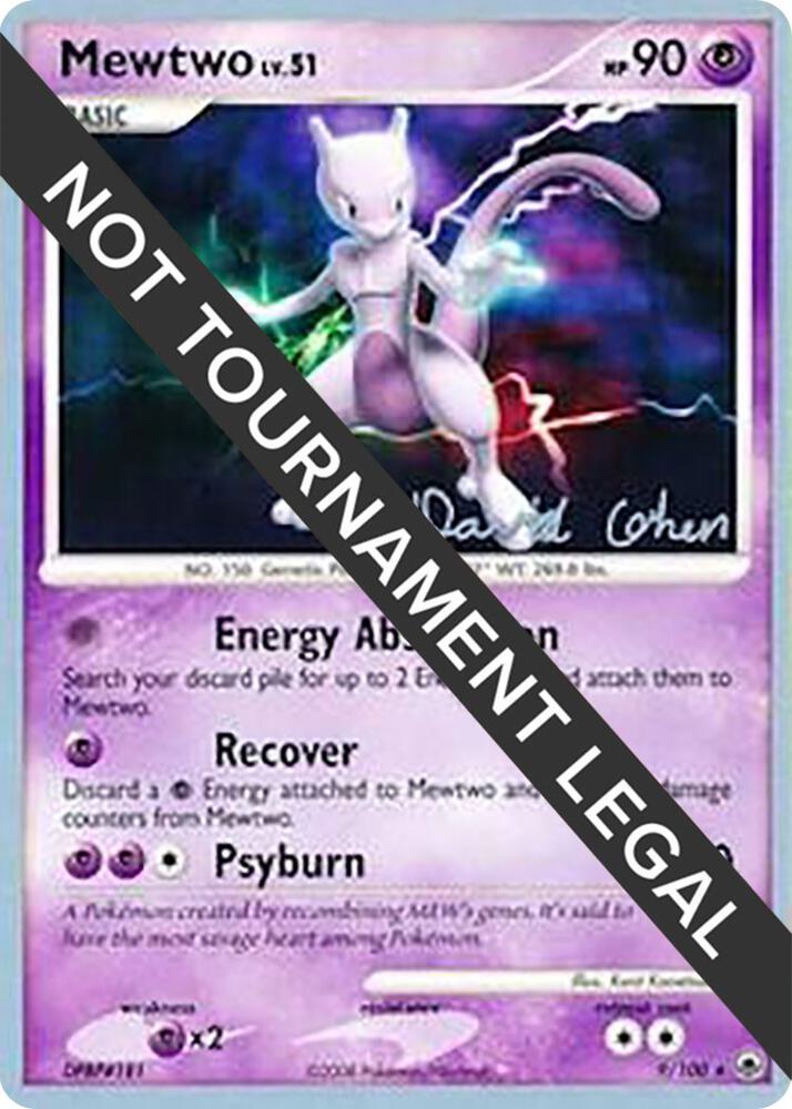 Mewtwo 2009 David Cohen 9/100 card