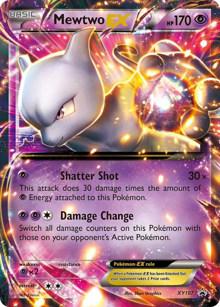 Mewtwo EX XY107 card