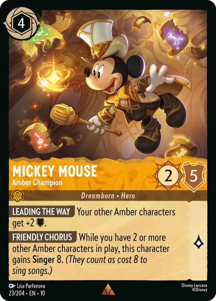 Mickey Mouse Amber Champion 23/204