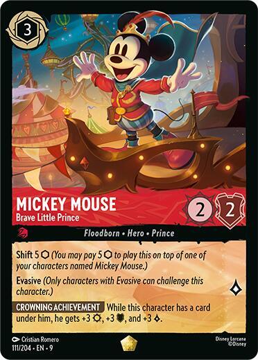 Mickey Mouse Brave Little Prince 111/204 card
