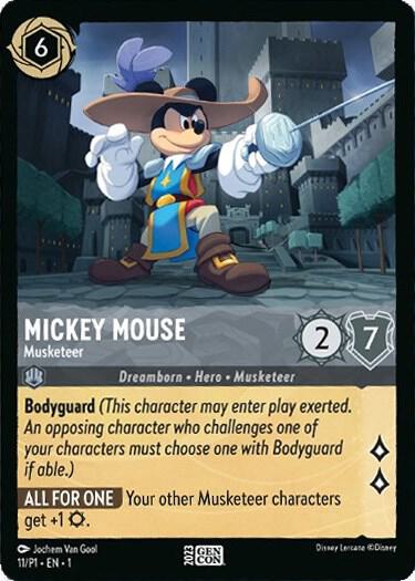 Mickey Mouse Musketeer 11 card