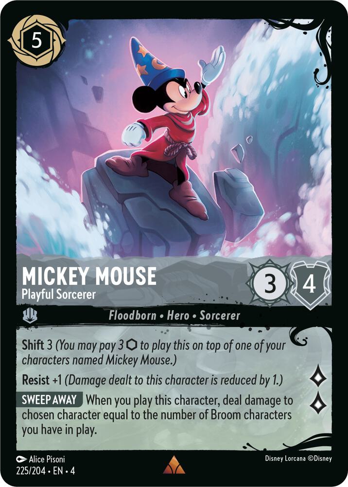 Mickey Mouse Playful Sorcerer 225 204