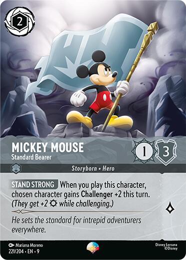 Mickey Mouse Standard Bearer Epic 221/204 card