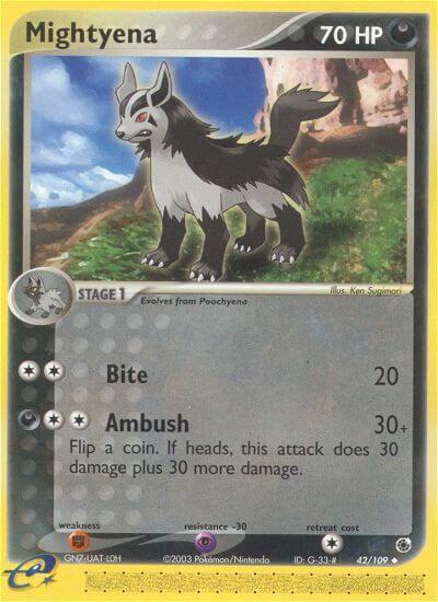 Mightyena 42 109 carta