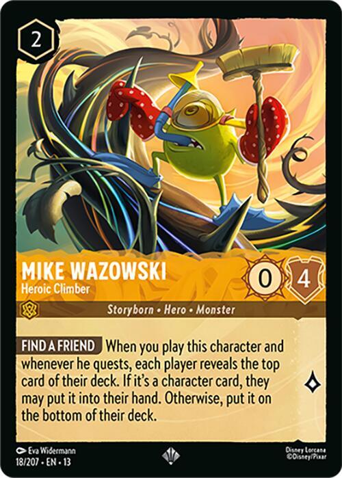 Mike Wazowski Heroic Climber 18/207 card