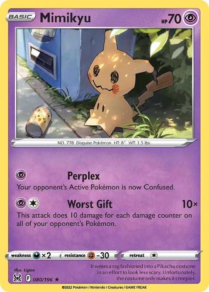 Mimikyu 080/196 card