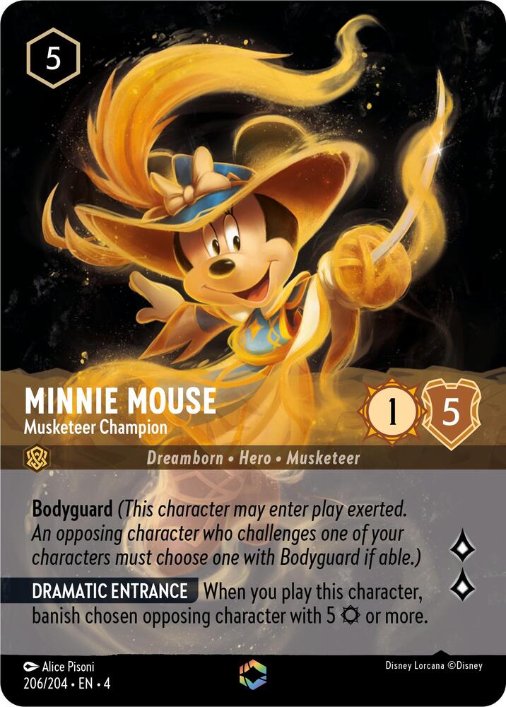 Minnie Mouse Musketeer Champion Enchanted 206/204