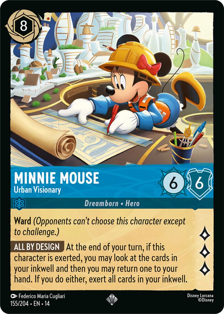 Minnie Mouse Urban Visionary 155/204 card