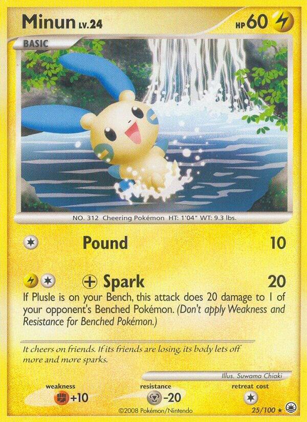 Minun 25/100 card