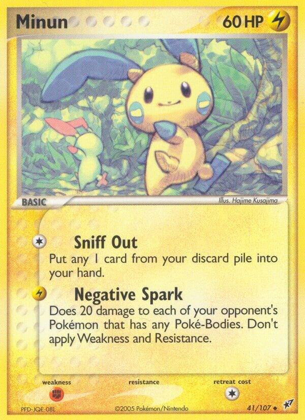 Minun 41/107 card