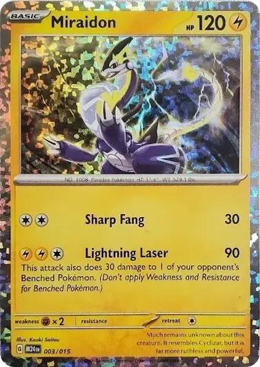 Miraidon 003/015 card