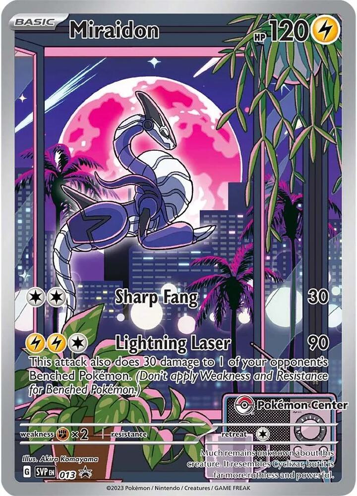 Miraidon 013 Pokemon Center Exclusive