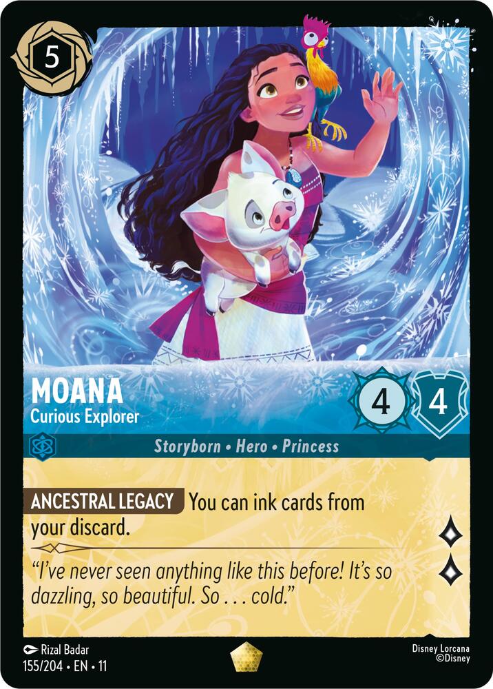 Moana Curious Explorer 155/204 card