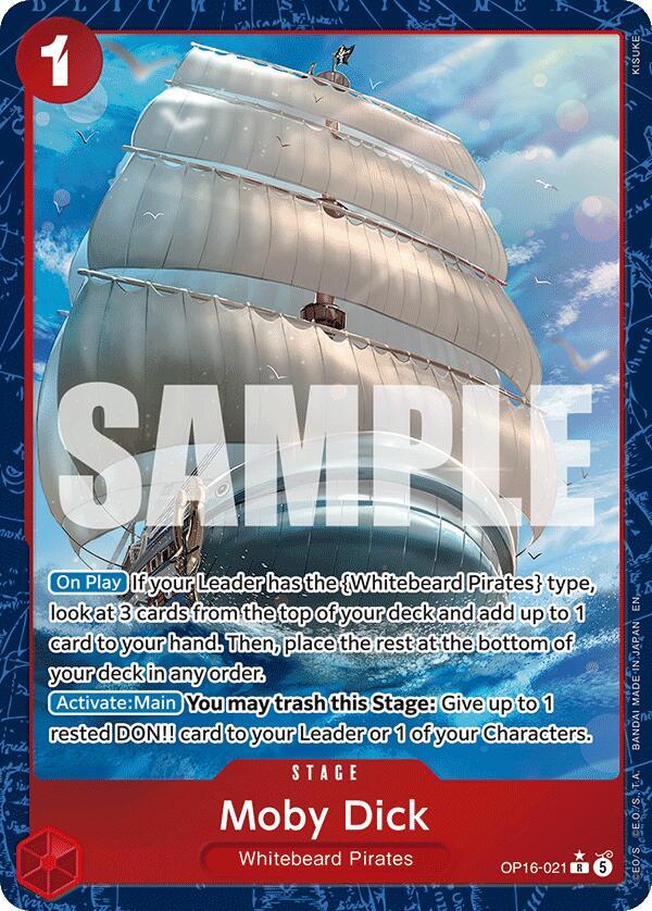 Moby Dick Alternate Art OP16-021 carta
