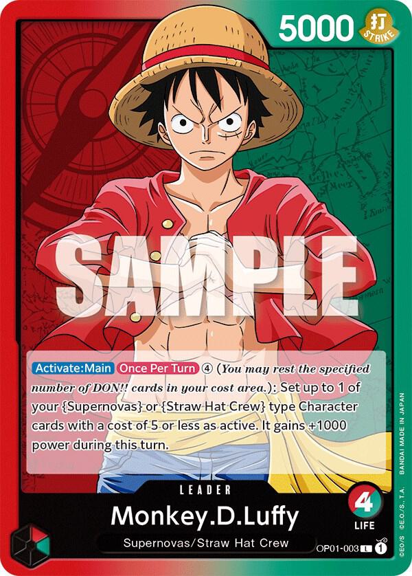 Monkey D. Luffy OP01-003 card