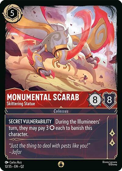 Monumental Scarab Skittering Statue 12/35 card
