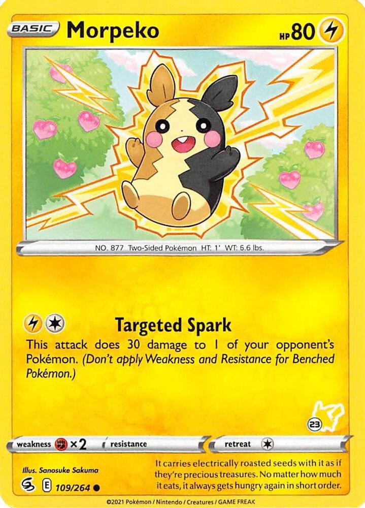 Morpeko 109 264 23 Pikachu Stamped