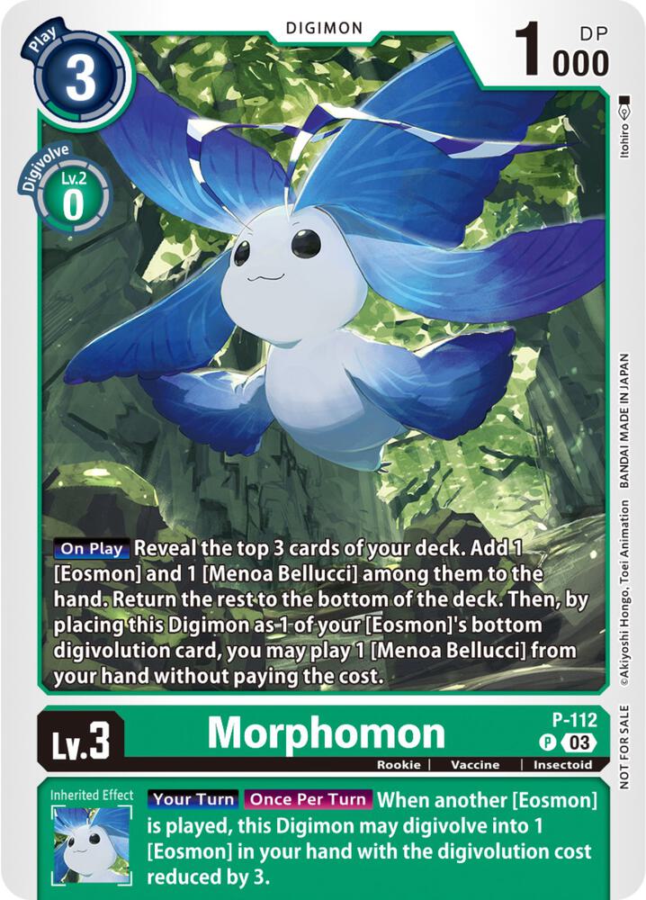 Morphomon P 112 3rd Anniversary Survey Pack P-112 P card