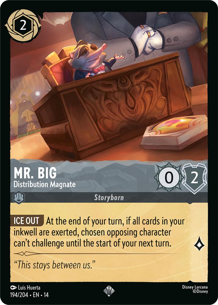 Mr Big Distribution Magnate 194/204 carta
