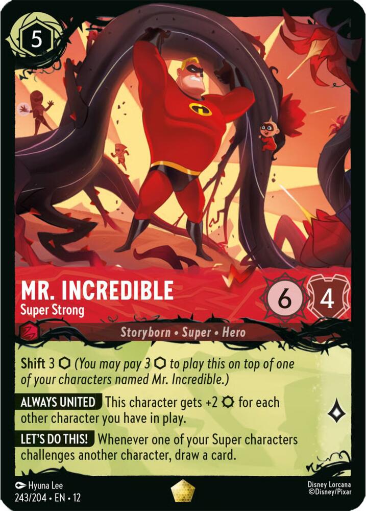 Mr Incredible Super Strong 243/204 carta