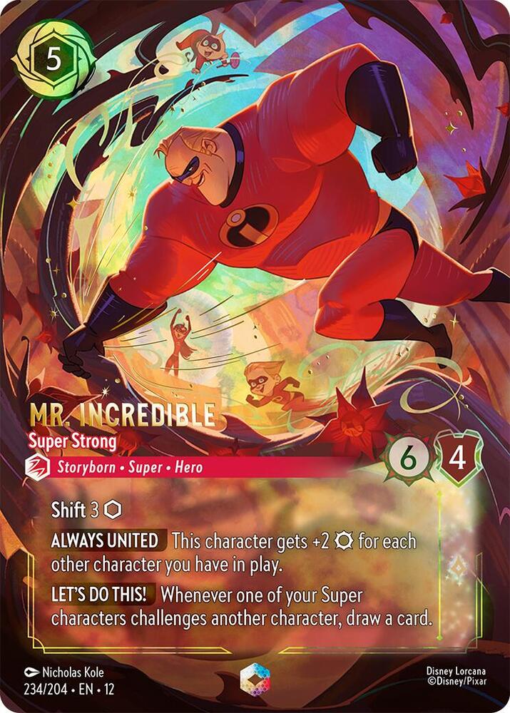 Mr Incredible Super Strong Enchanted 234/204 carta