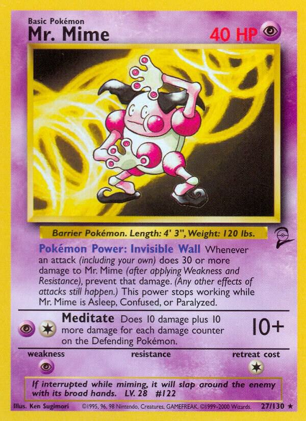 Mr Mime 027/130 card