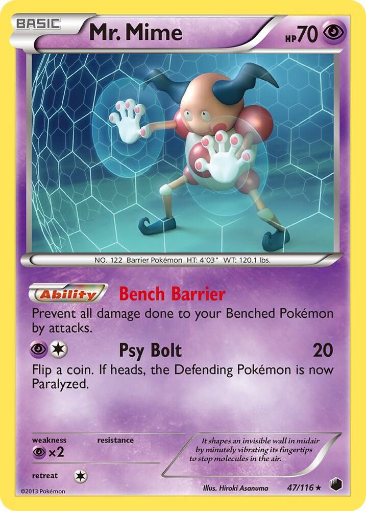 Mr Mime 47/116 card