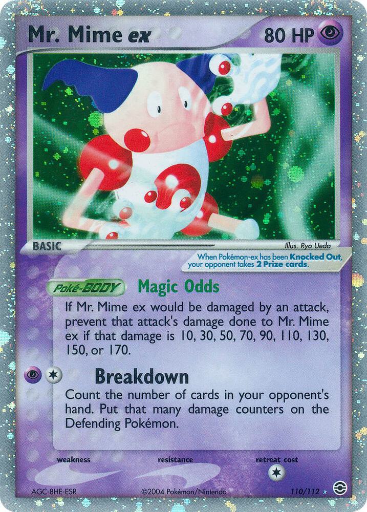 Mr Mime ex 110 112 card