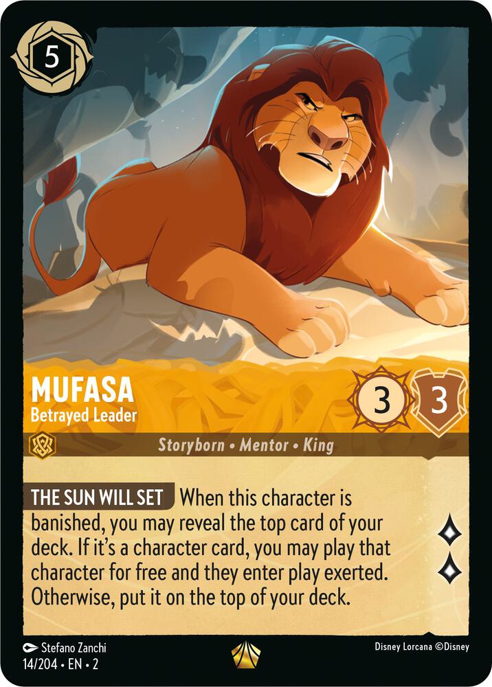 Mufasa Betrayed Leader 14/204 carta