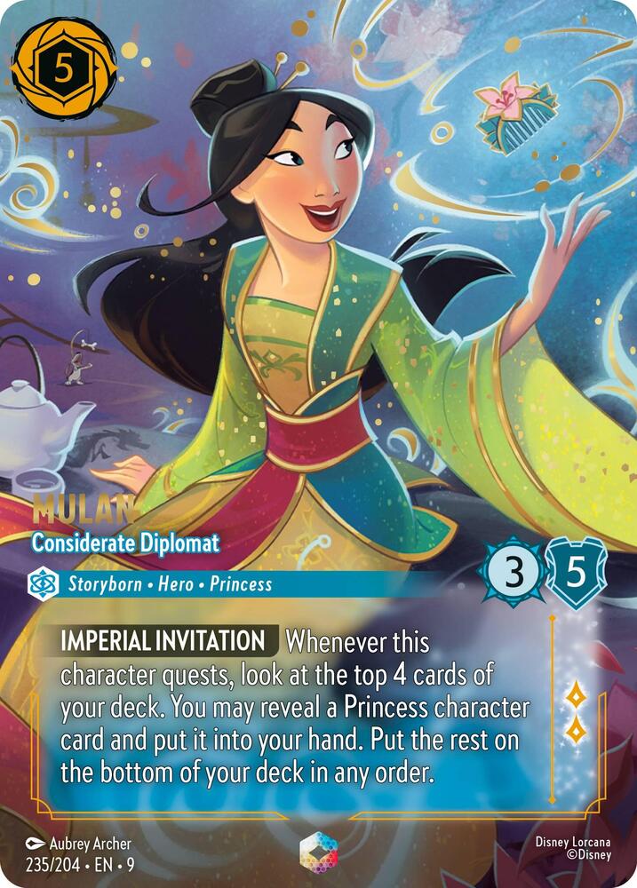Mulan Considerate Diplomat Enchanted 235/204 card