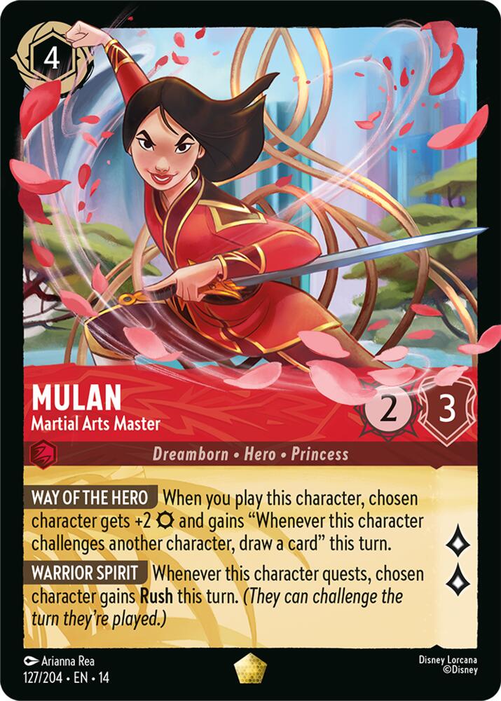 Mulan Martial Arts Master 127/204 carta