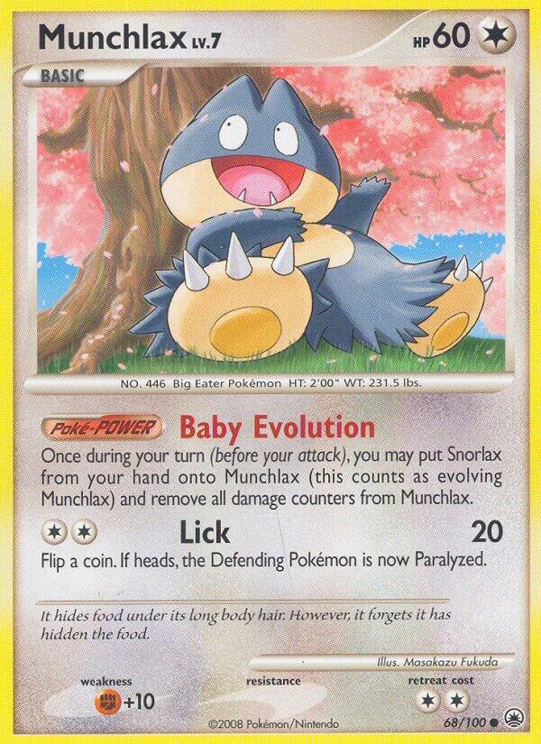 Munchlax 68/100 card