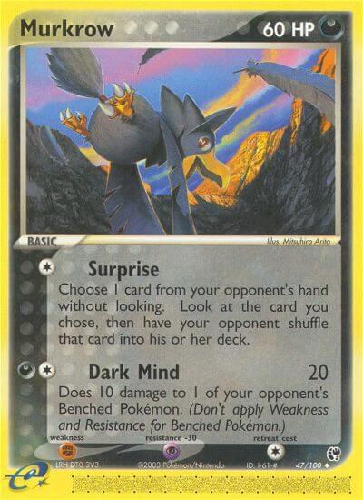 Murkrow 47/100 card