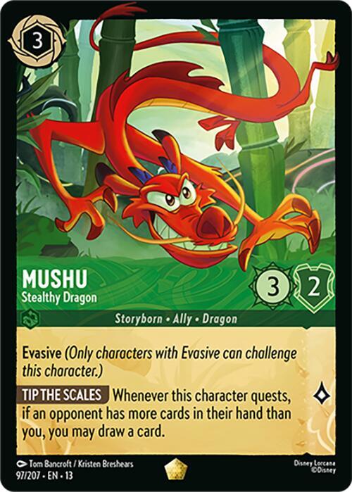 Mushu Stealthy Dragon 97/207 card