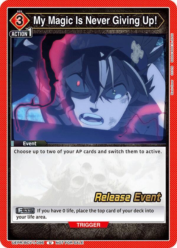 My Magic Is Never Giving Up UEPR/BCV-1-096 card