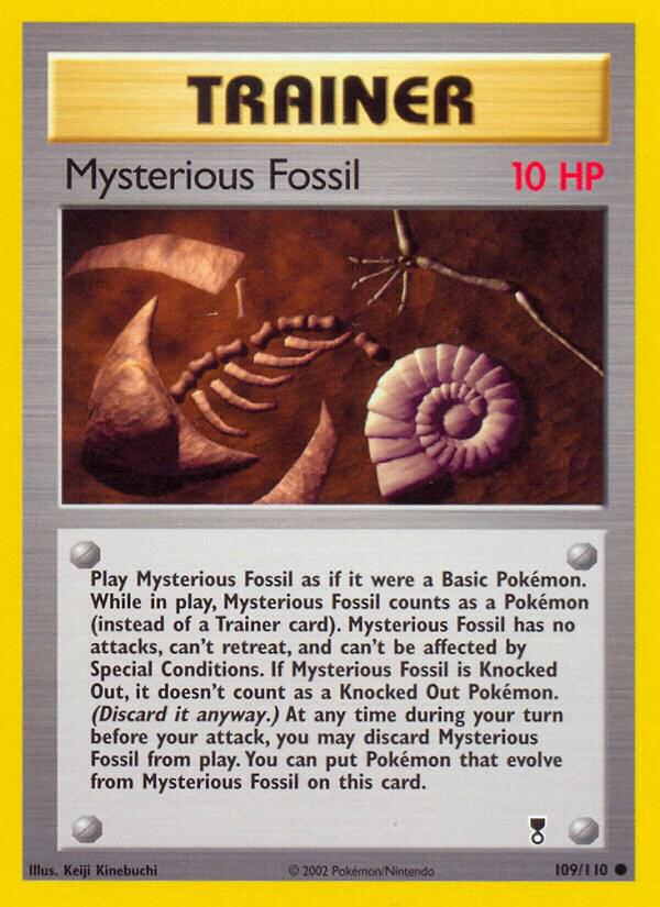 Mysterious Fossil 109/110 card