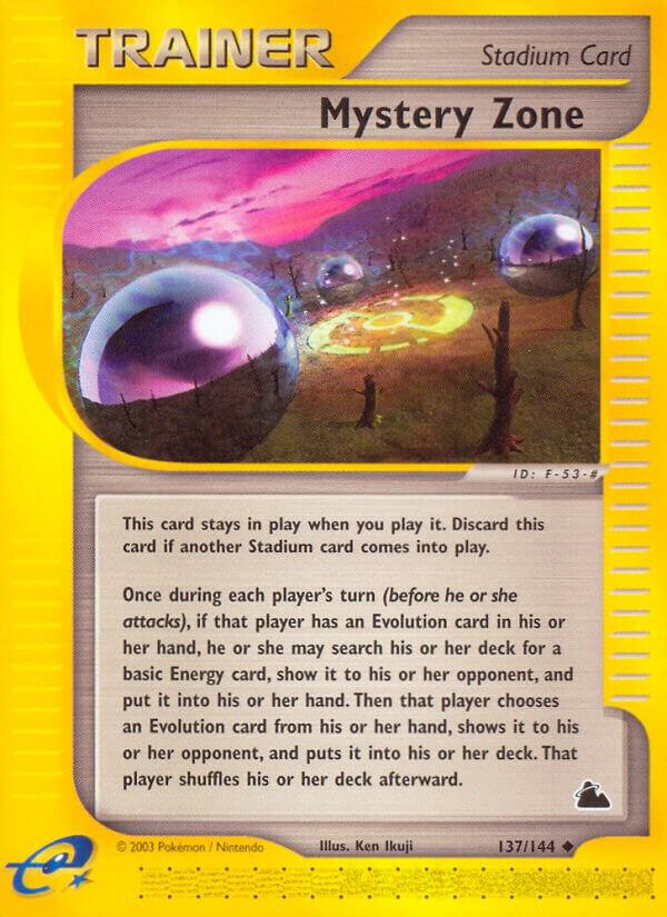 Mystery Zone 137/144 card