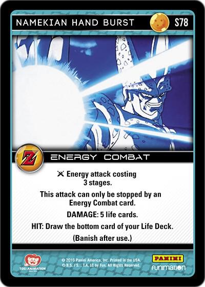 Namekian Hand Burst S78 carta