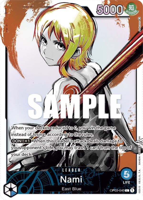 Nami 040 Alternate Art OP03-040