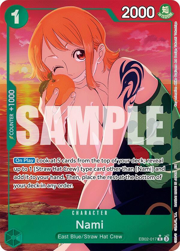 Nami Alternate Art EB02-017 card