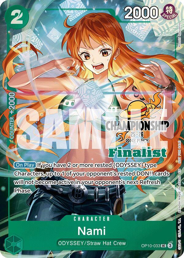 Nami CS 25 26 Finalist Card Set 1 OP10-033