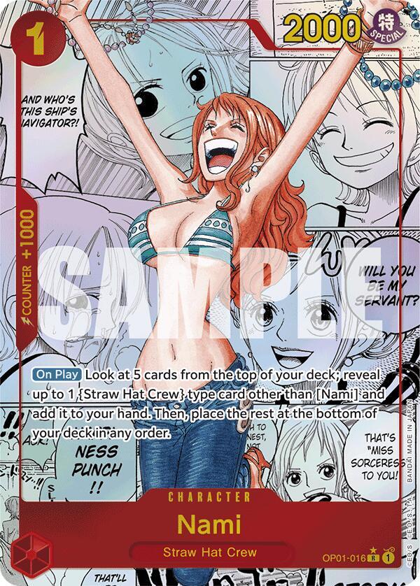 Nami OP01 016 Manga card