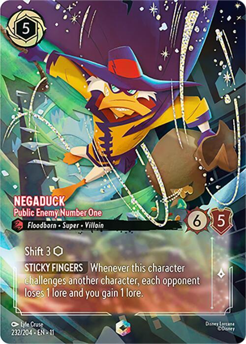 Negaduck Public Enemy Number One Enchanted 232/204 carta