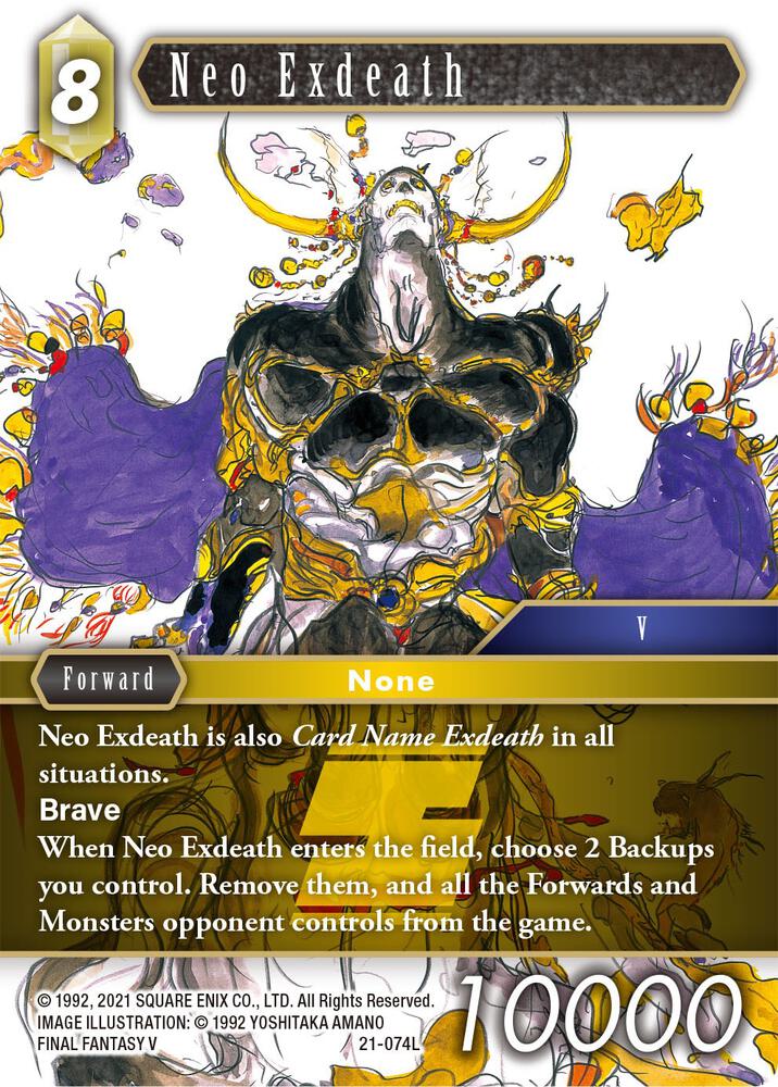 Neo Exdeath 21-074L card