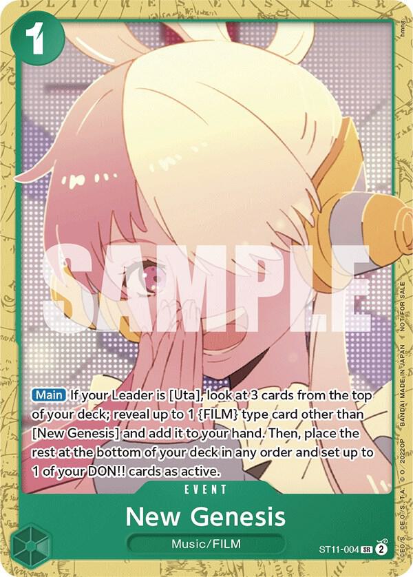 New Genesis Starter Deck 11 Uta Deck Battle ST11-004