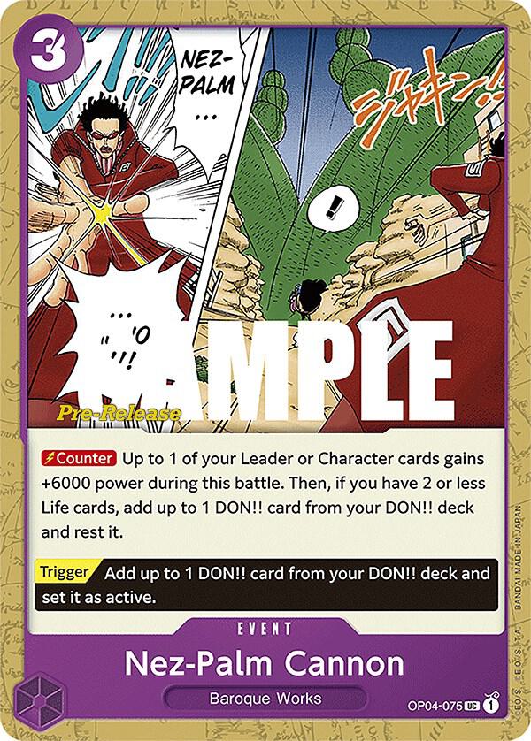 Nez Palm Cannon OP04-075 card
